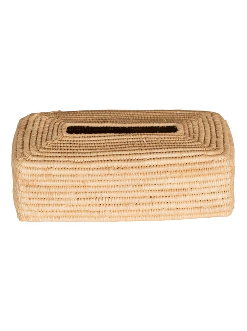 Boîte à mouchoirs en feuille de palmier naturel - Kiabi