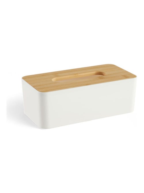 Boîte à mouchoirs rectangulaire avec bambou BATHROOM - Kiabi