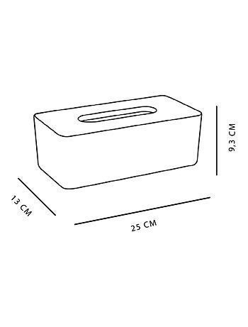 Boîte à mouchoirs rectangulaire avec bambou BATHROOM