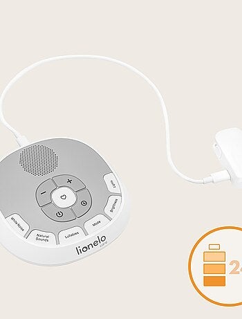 Boîte à musique 2en1 - LIONELO - Portable - 11 Couleurs de Lumière - 20 Sons de Berceuse