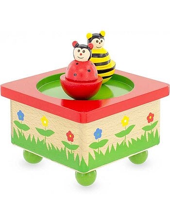 Boite à musique abeille et coccinelle