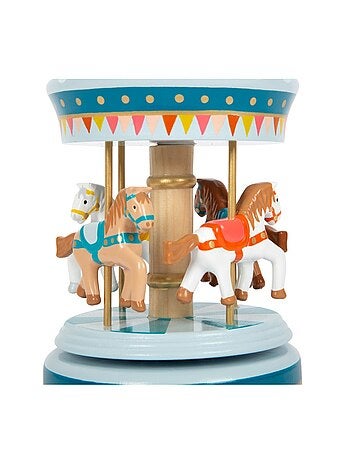 Boîte à musique carrousel à chevaux