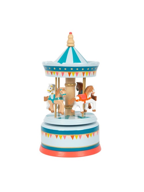 Boîte à musique carrousel à chevaux - Kiabi