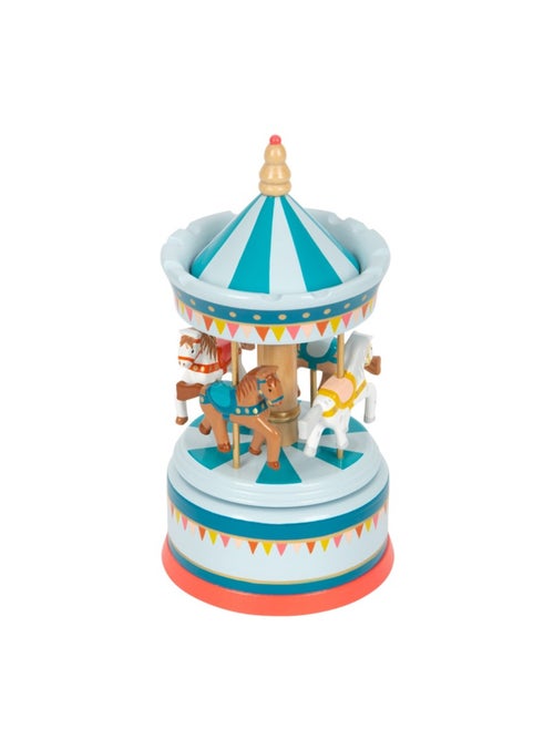Boîte à musique carrousel à chevaux - Kiabi