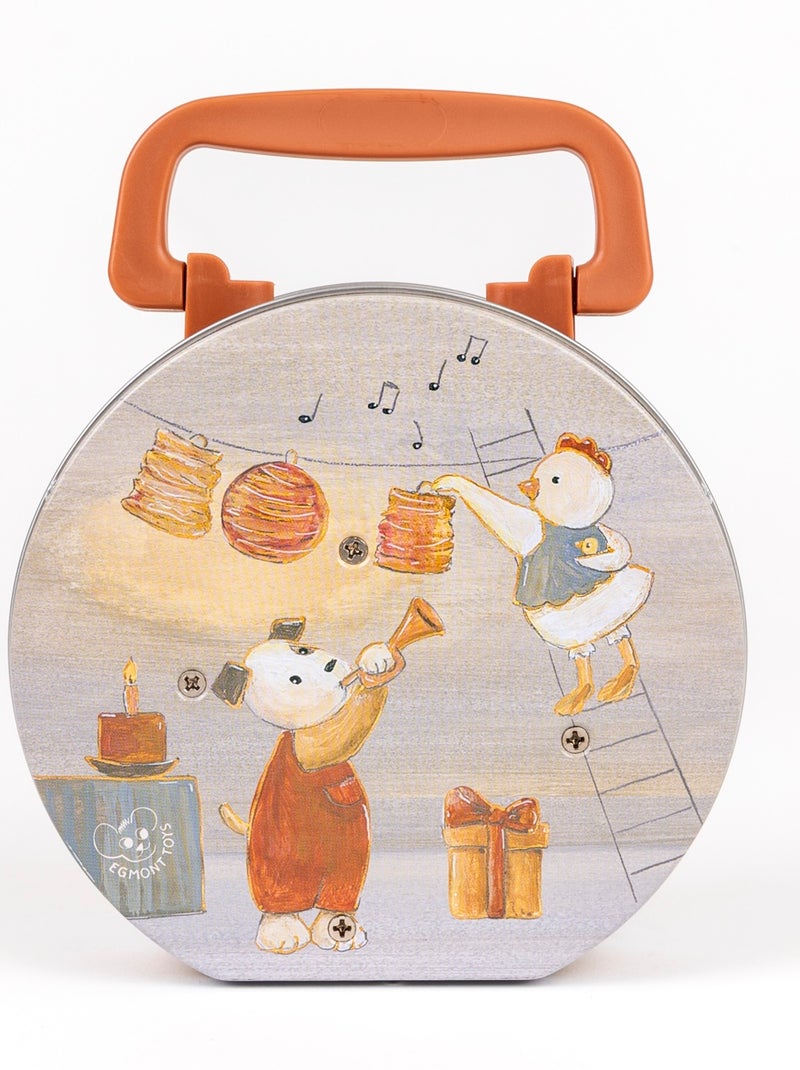 Boite à musique en métal Animaux Beige - Kiabi