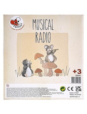 Boite à musique en métal musiciens