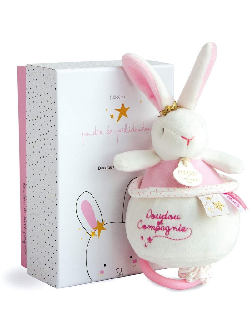 Boite à musique Lapin Fleurs Rose - Kiabi