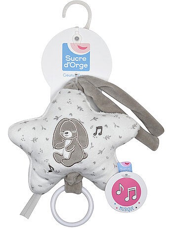 Boite a musique lapin remy velours doux