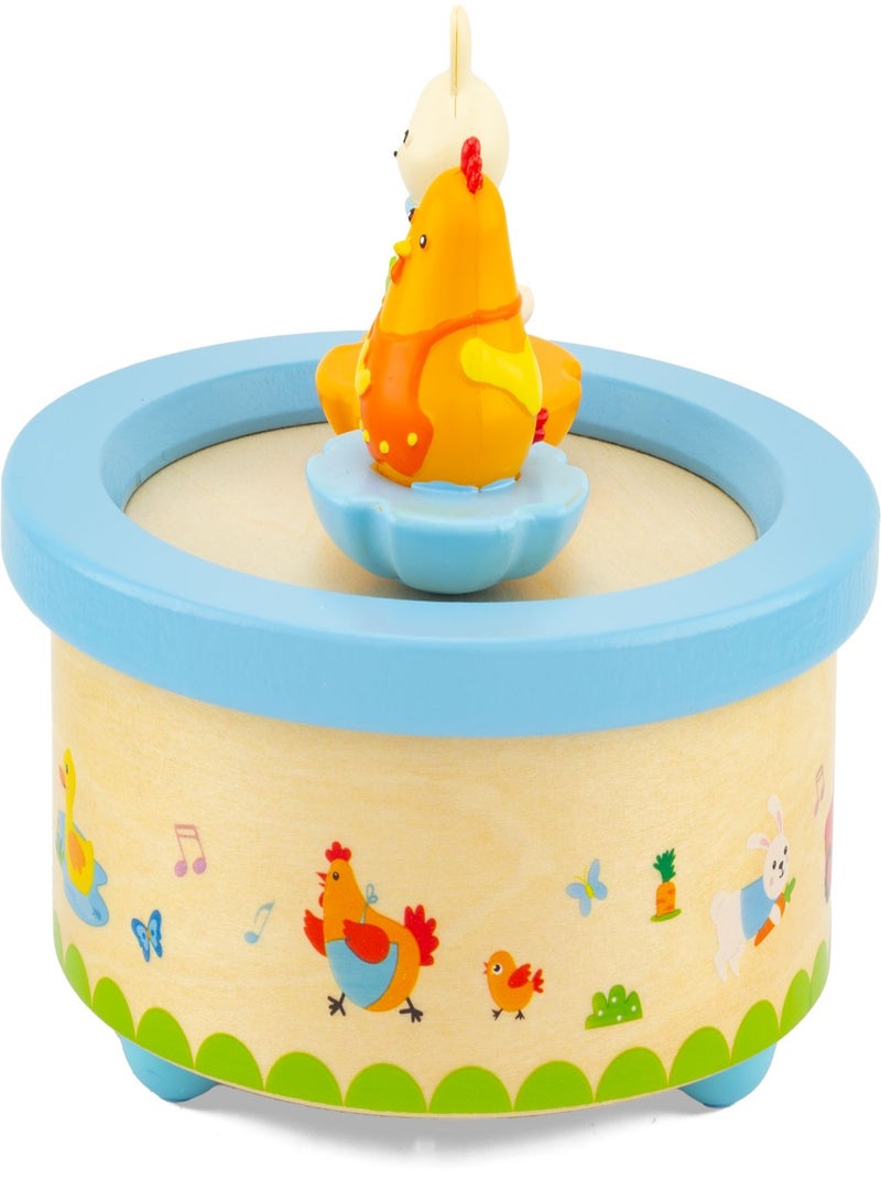 Boite à musique Poule et Lapin Beige - Kiabi