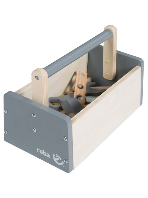 Boite à outils 22 pièces en bois pour enfant ROBA - Kiabi Boite à outils 22 pièces en bois pour enfant ROBA - Kiabi