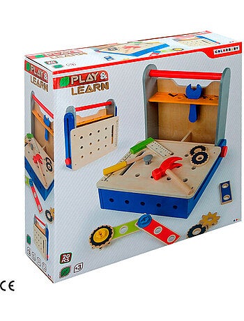 Boîte à outils pliante en bois PLAY & LEARN