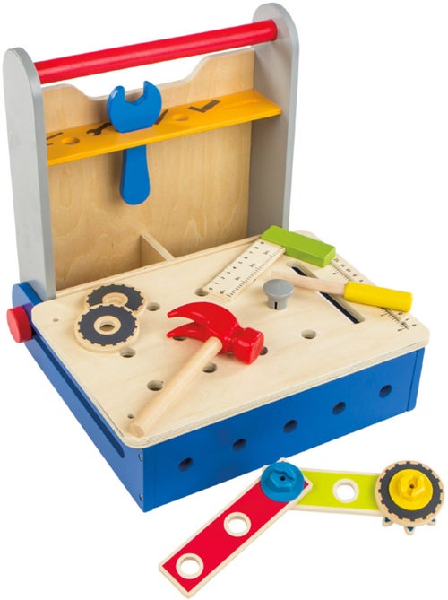 Boîte à outils pliante en bois PLAY & LEARN - Kiabi