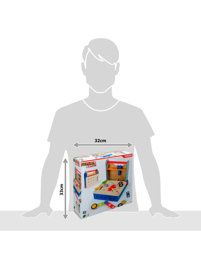 Boîte à outils pliante en bois PLAY & LEARN N/A - Kiabi