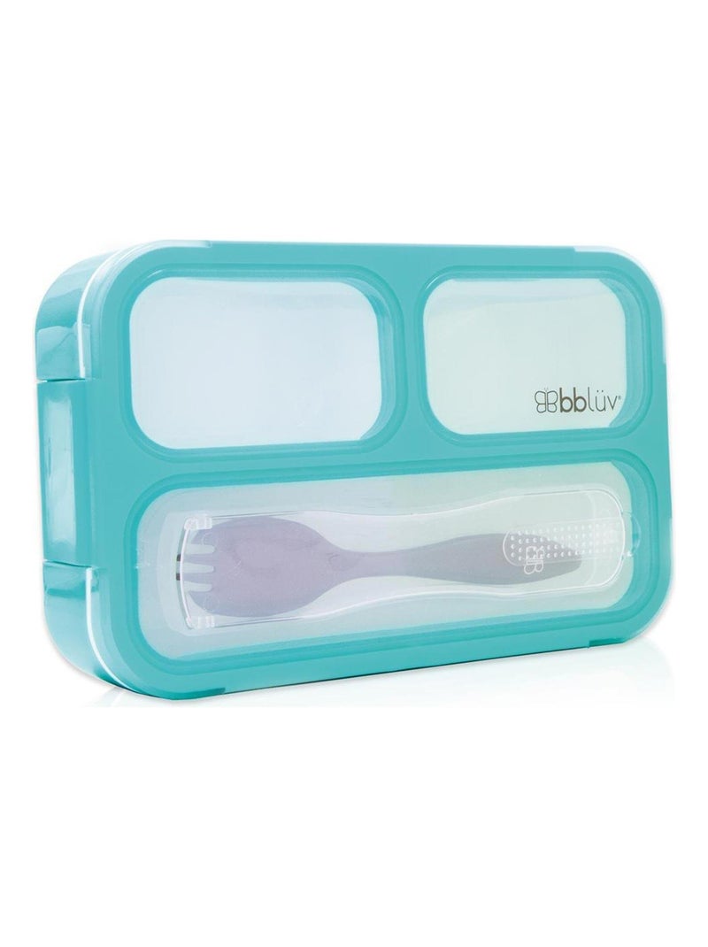 Boîte à repas avec fourchette, Lunch box Bento Bbluv Bleu - Kiabi