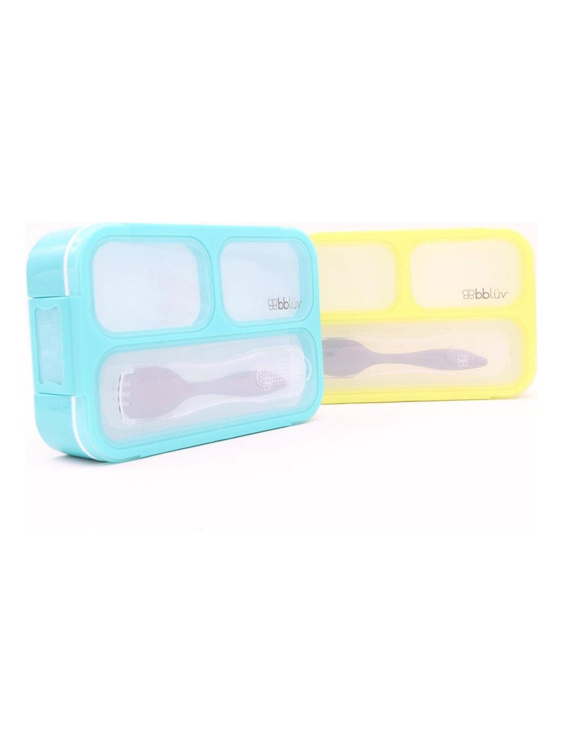 Boîte à repas avec fourchette, Lunch box Bento Bbluv Vert - Kiabi