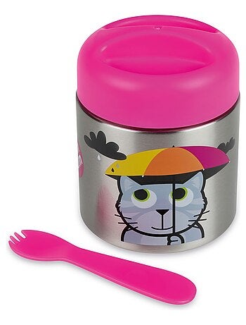 Boite à repas Inox Isotherme et cuillère magnétique Bluebell