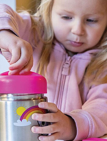 Boite à repas Inox Isotherme et cuillère magnétique Bluebell