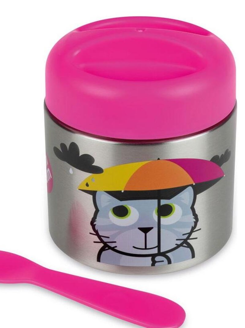 Boite à repas Inox Isotherme et cuillère magnétique Bluebell Multicolore - Kiabi