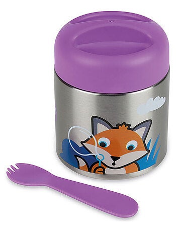 Boite à repas Inox Isotherme et cuillère magnétique Felicity Fox