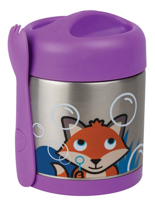 Boite à repas Inox Isotherme et cuillère magnétique Felicity Fox - Kiabi