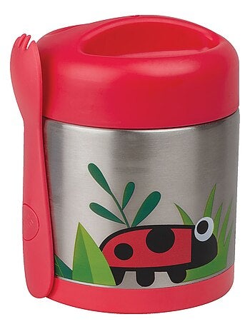 Boite à repas Inox Isotherme et cuillère magnétique Ladybird
