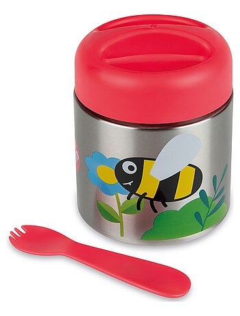 Boite à repas Inox Isotherme et cuillère magnétique Ladybird