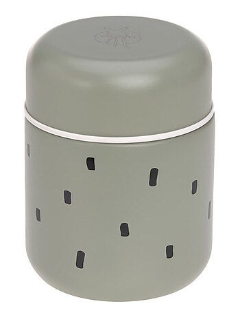Boîte à repas inox Isotherme Happy Prints Olive