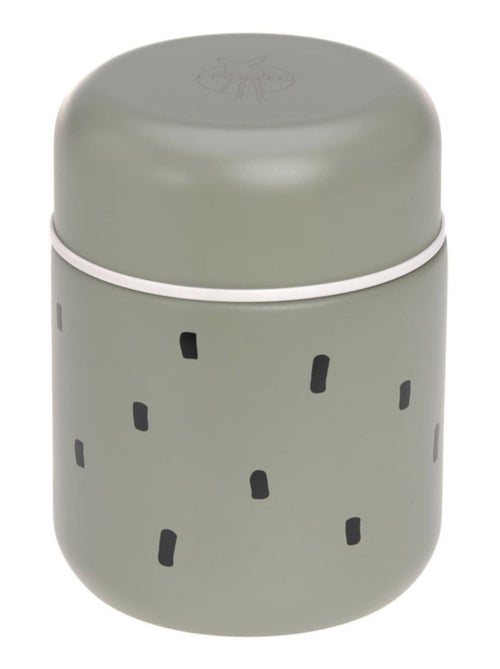 Boîte à repas inox Isotherme Happy Prints Olive - Kiabi