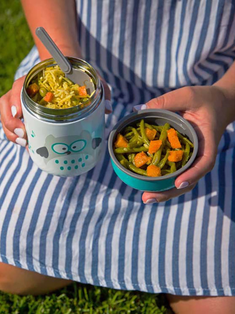 Boîte à repas isotherme et sa cuillère Hérisson Jaune - Kiabi