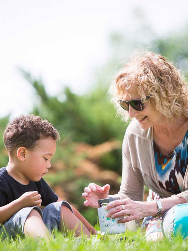 Boîte à repas isotherme et sa cuillère Hibou Bleu - Kiabi