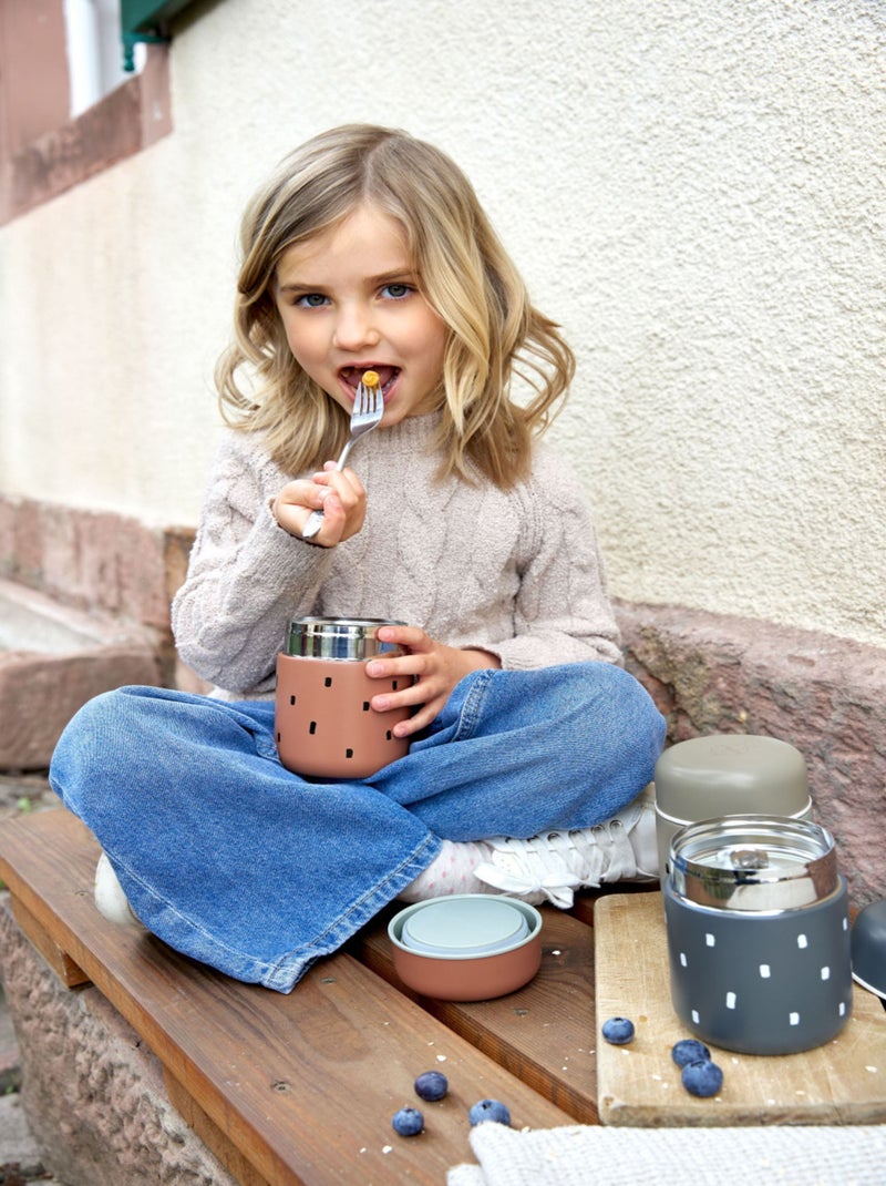 Boîte à repas Isotherme Happy Prints Caramel Marron - Kiabi