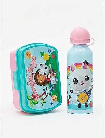 Boîte à sandwich et gourde 400 ml gabby's dollhouse