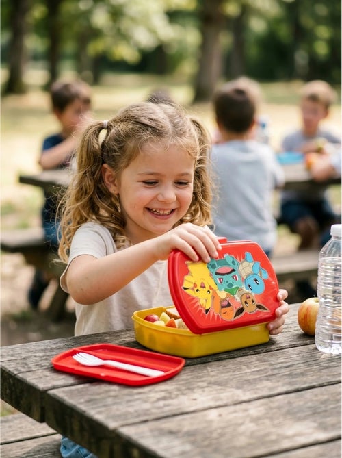 Boîte à sandwich incassable avec compartiment ustensiles pokémon - Kiabi Boîte à sandwich incassable avec compartiment ustensiles pokémon - Kiabi