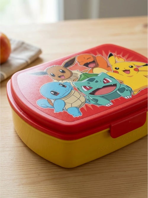 Boîte à sandwich incassable avec compartiment ustensiles pokémon - Kiabi Boîte à sandwich incassable avec compartiment ustensiles pokémon - Kiabi
