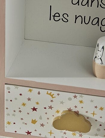 Boîte à secret en bois TETE DANS LES NUAGES