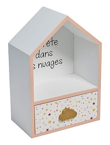 Boîte à secret en bois TETE DANS LES NUAGES