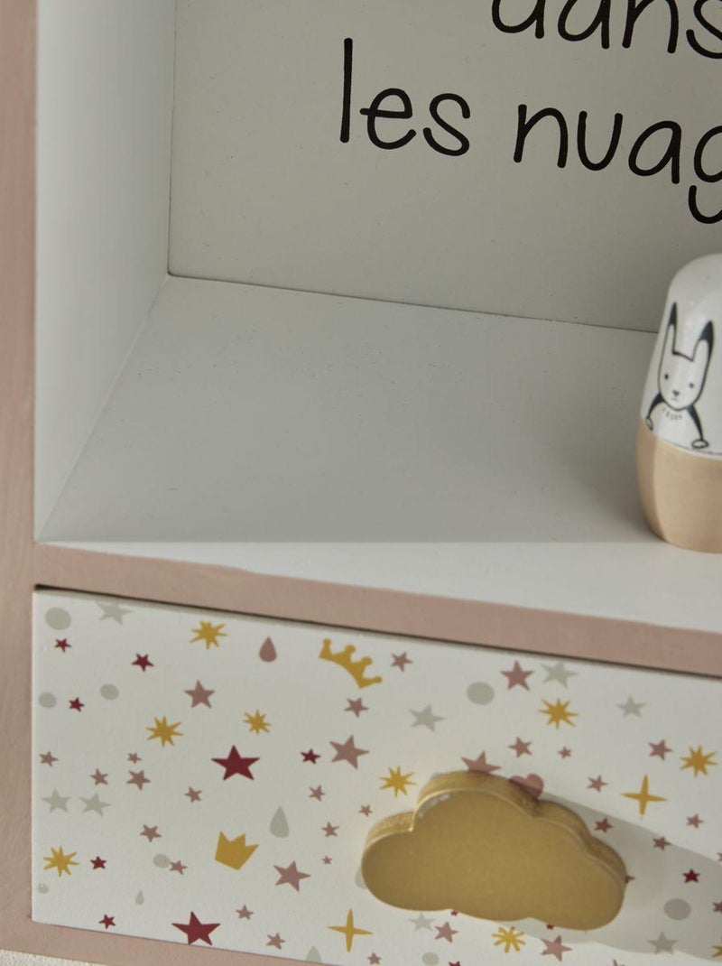 Boîte à secret en bois TETE DANS LES NUAGES Blanc - Kiabi