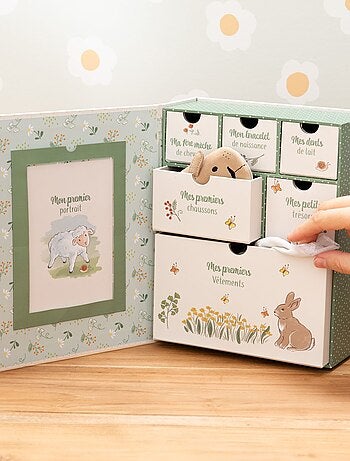 Boîte à souvenirs de naissance CAMPAGNE