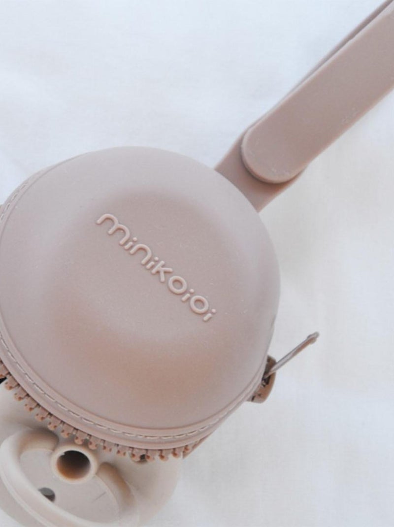 Boîte à sucette zippé en silicone Minikoioi Rose - Kiabi