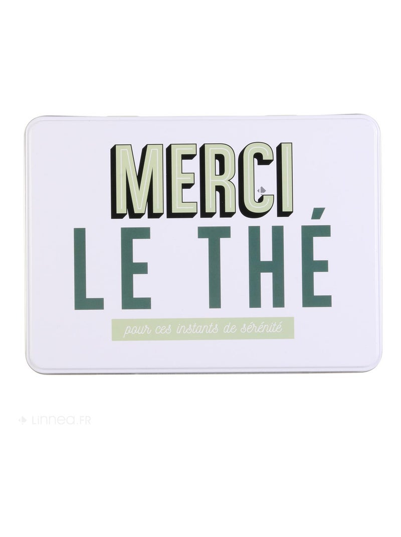 Boite à thé collection TEA TIME Vert clair - Kiabi
