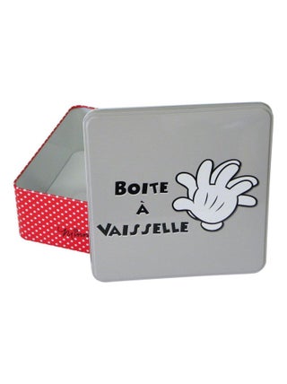 Boite à vaisselle en métal