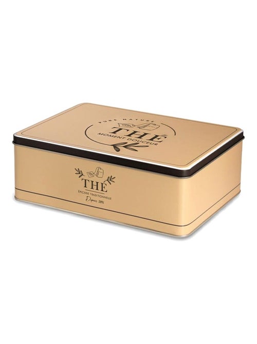 Boite Beige pour ranger le thé - Épicerie Traditionnelle - Kiabi