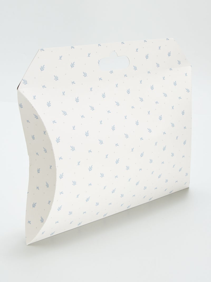 Boite cadeau 'naissance' Blanc Bleu - Kiabi