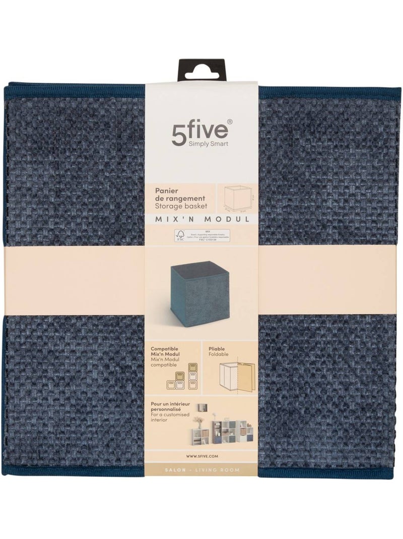 Boîte carrée pliable MIX'N MODUL Bleu marine - Kiabi