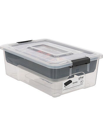 Boîte compartimentée 5L avec couvercle SAMBA