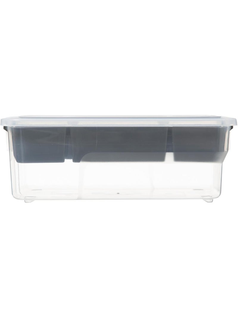 Boîte compartimentée 5L avec couvercle SAMBA Transparent - Kiabi