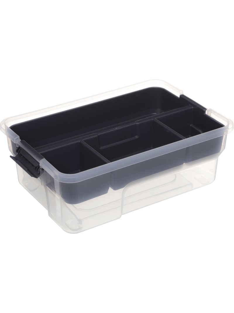 Boîte compartimentée 5L avec couvercle SAMBA Transparent - Kiabi