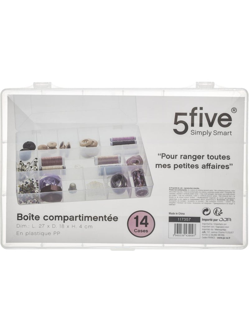 Boîte compartimentée Grand format TIDE'N SMALL Transparent - Kiabi