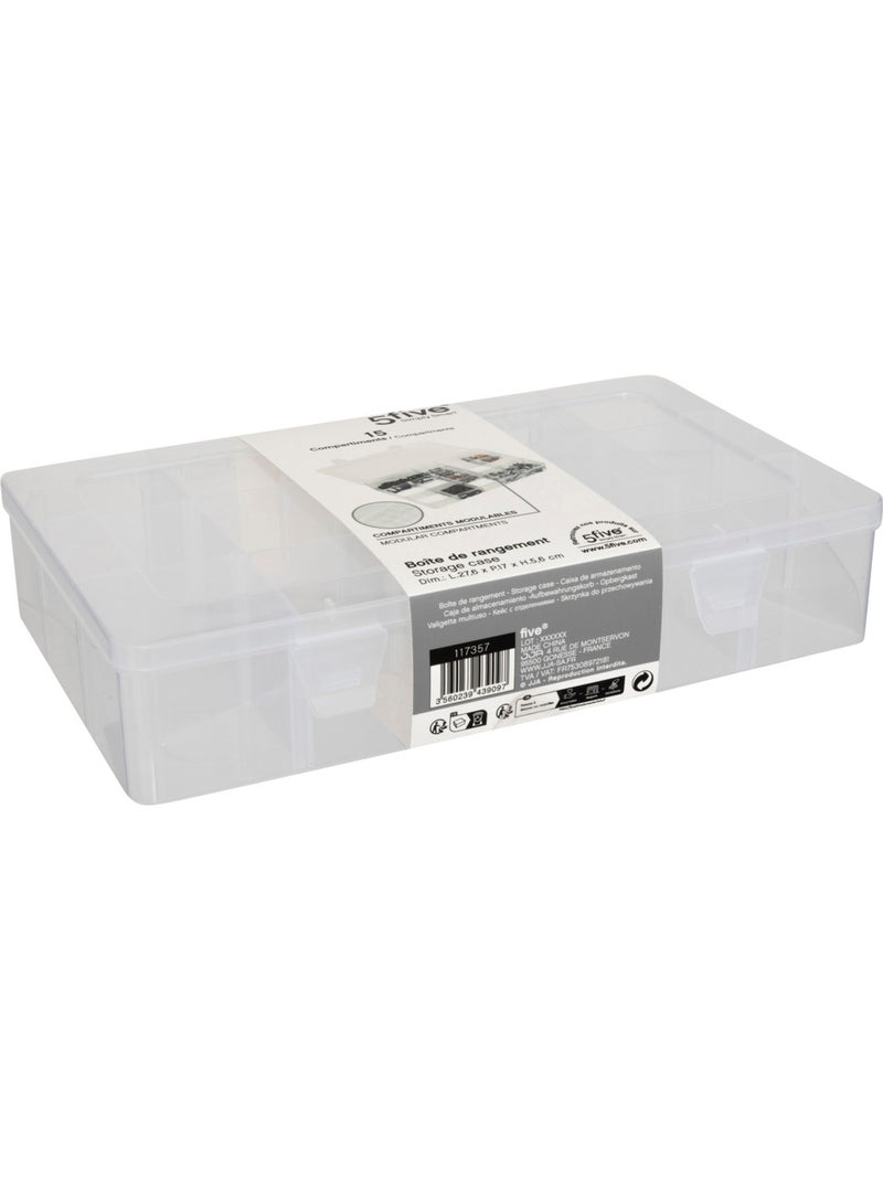 Boîte compartimentée Grand format TIDE'N SMALL Transparent - Kiabi