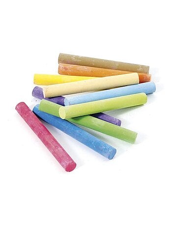 Boite de 10 craies de couleur